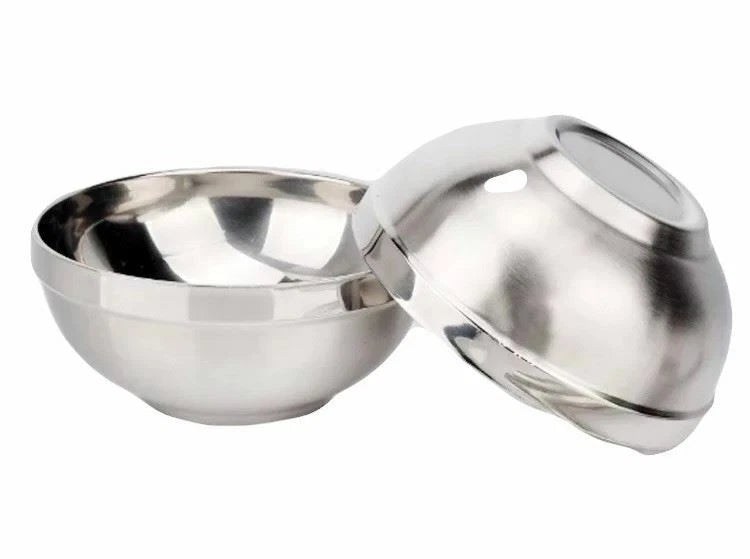 Stainless steel shaving soap bowl
