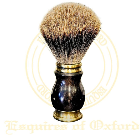 Esquires of Oxford Steel Handle Shaving Brush – 21mm Badger Hair