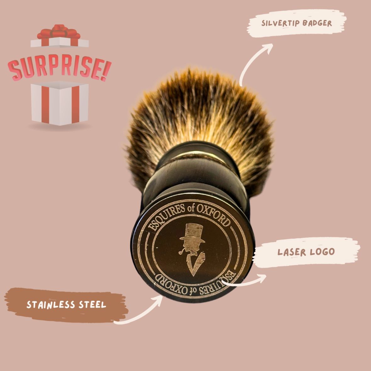 Timeless Rosewood Badger Hair Shaving Brush – 21mm