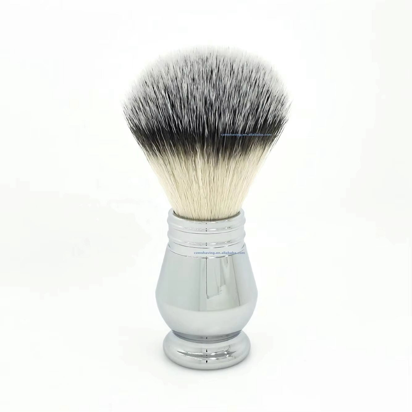 Chrome Metal Handle Synthetic Shaving Brush – Professional Beard Brush