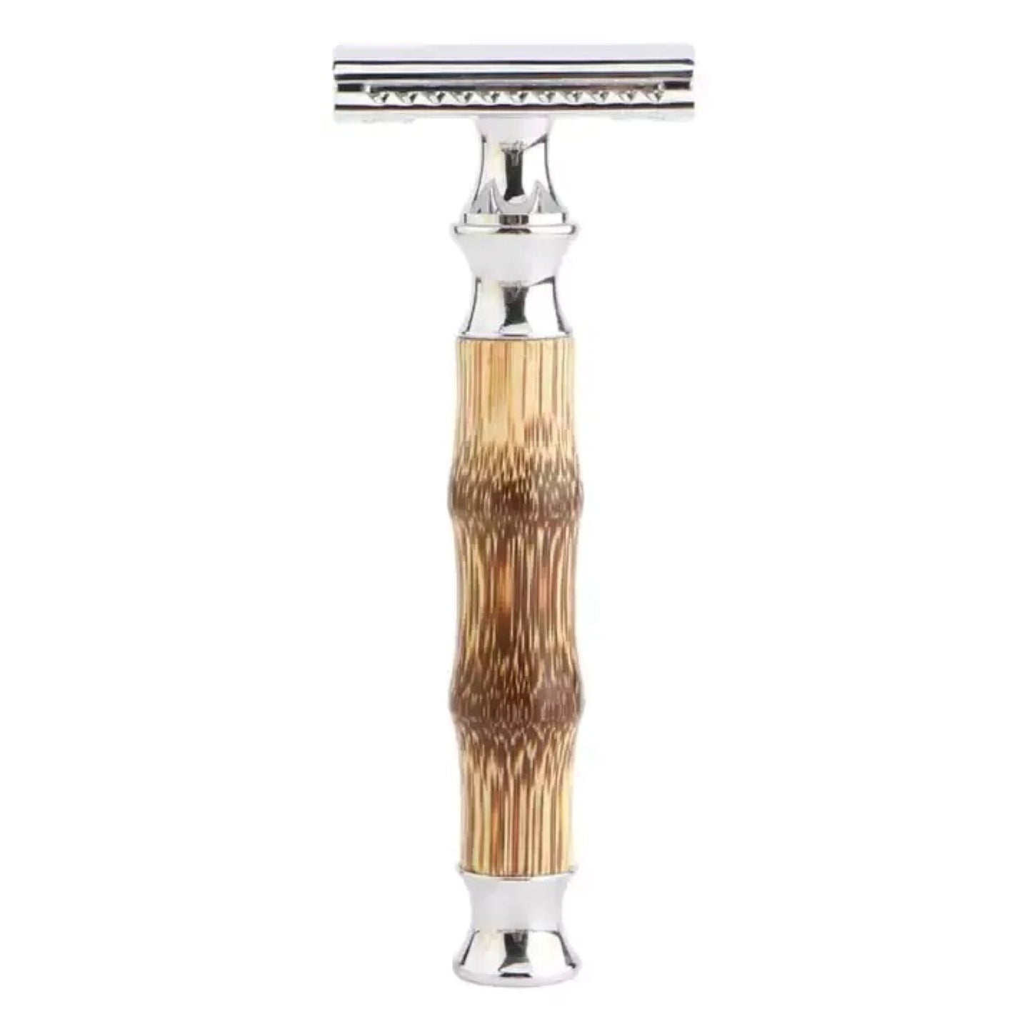 Eco-Friendly Precision – Bamboo Handle Safety Razor for Men
