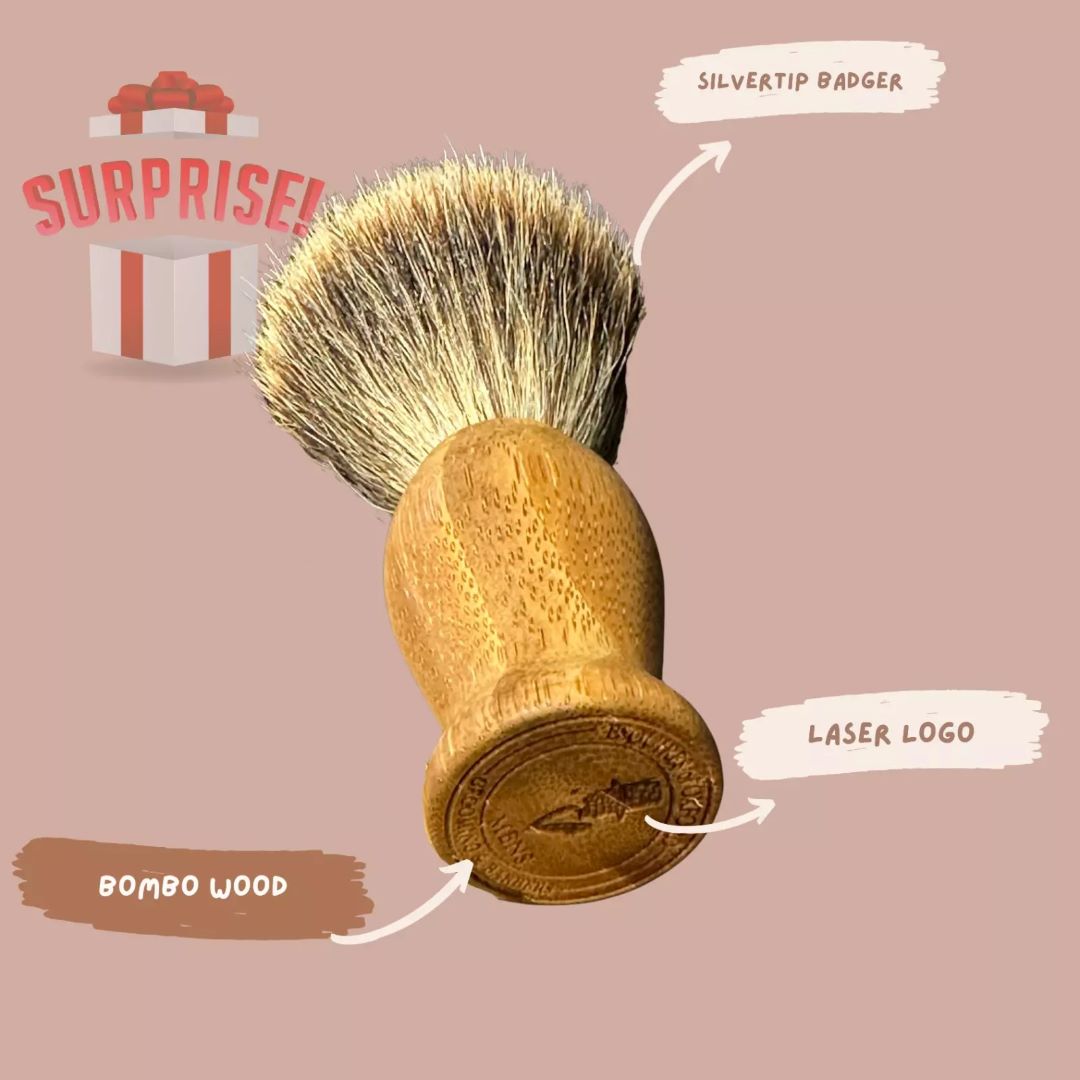 Esquires of Oxford Wooden Handle Shaving Brush – 21mm Badger Hair