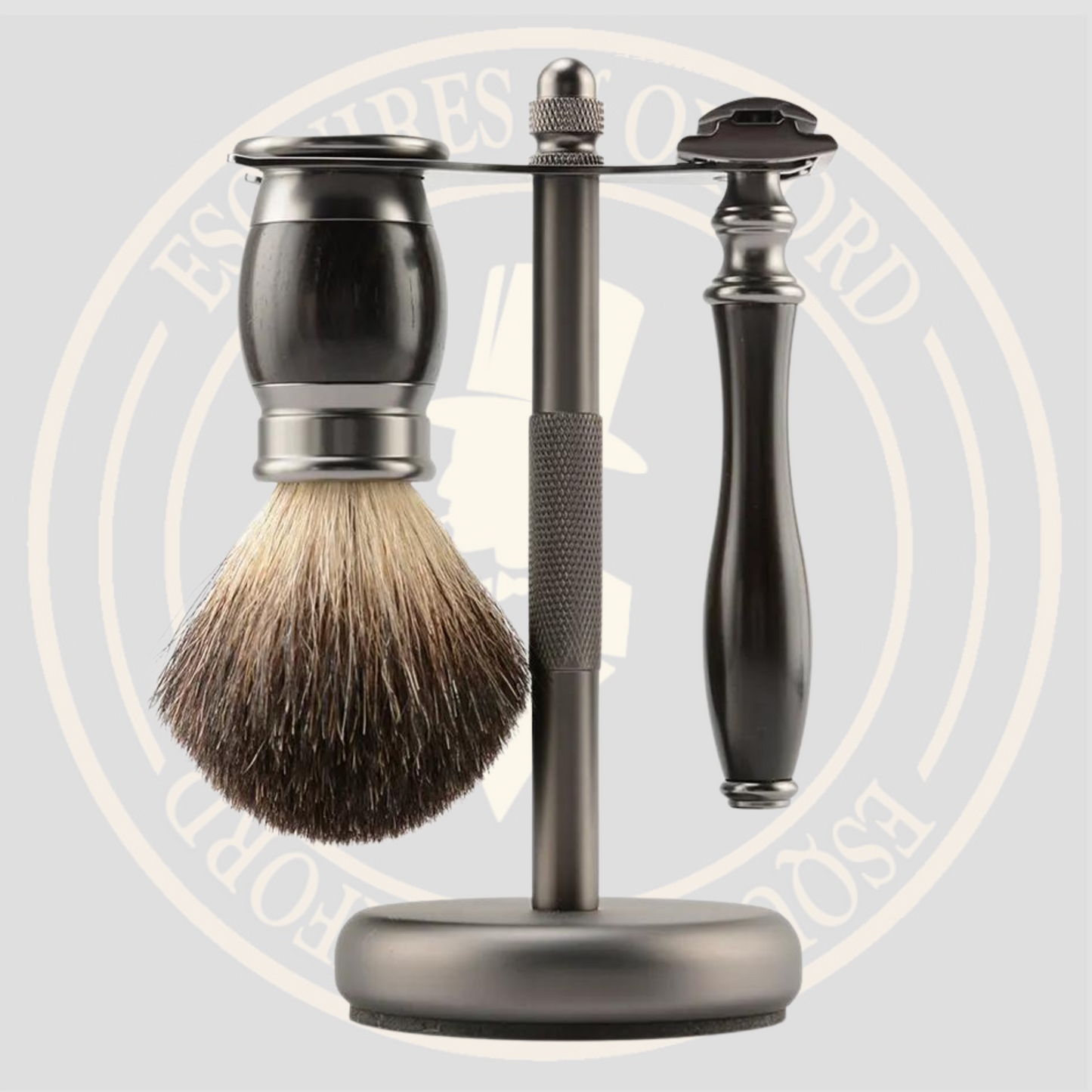 Jet Blak Esquires Badger Hair Full Shaving Set
