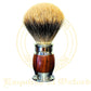 Premium Shaving Brush with Stainless Steel & Red Wood Handle – 21mm Badger Hair