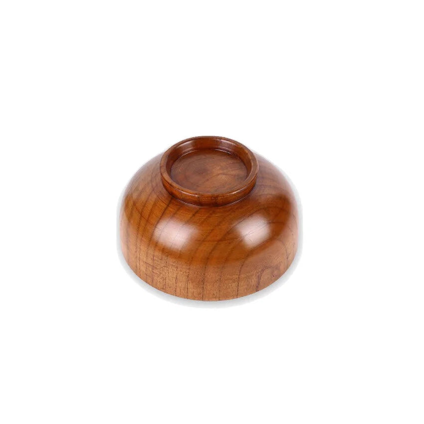 Classic Wooden Shaving Soap Bowl – Polished Natural Finish